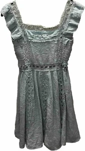 Vestido Entro Para Mujer Talla Pequeña Azul Boho Bebé Muñeca Niña Core Moda Moderno Coqueto - Imagen 1 de 12