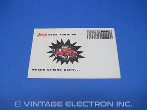 1950's Willys Jeep "Goes Through Where Others Can't" Sales Brochure ORIGINAL - Picture 1 of 3