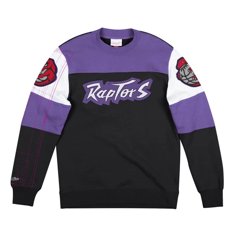 Mitchell & Ness Black NBA Toronto Raptors Perfect Season Crewneck Sweatshirt Cover