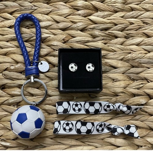 COACH Ciondolo portachiavi pallone calcio ciondolo giocatore scuola superiore allenatore regalo calcio orecchini
