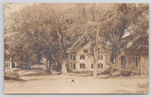 RPPC Cornish ME View of High Street Homes Maine Real Photo Postcard Neighborhood - Picture 1 of 6