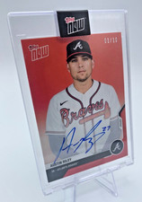 2020 Topps Now Road to Opening Day Austin Riley #OD-233D Red 1/10 Auto Encased