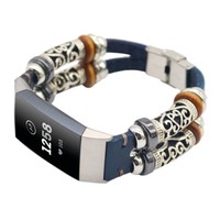 Fashion Replacement Leather Wristband Band Strap Bracelet For Fitbit Charge 3