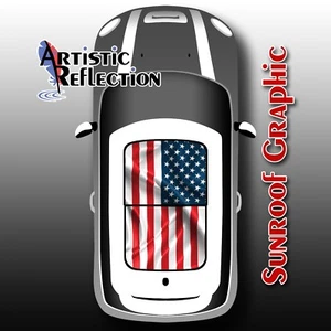 US Flag Sunroof Graphic for MINI Cooper R50, R53, R56, R55, R60, F56 - Picture 1 of 1