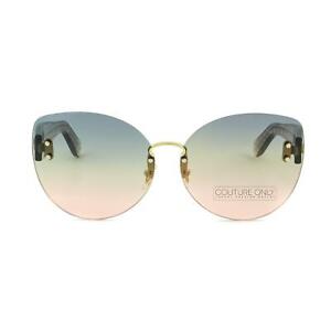 Salvatore Ferragamo SF208S Women Oversized Rimless Butterfly Sunglasses