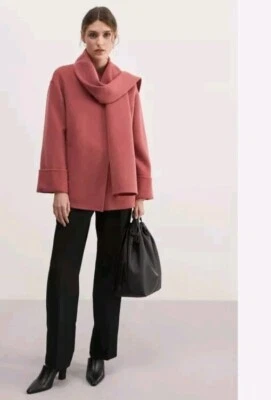 Wool Rich Coat with Scarf   - Image 1 of 4