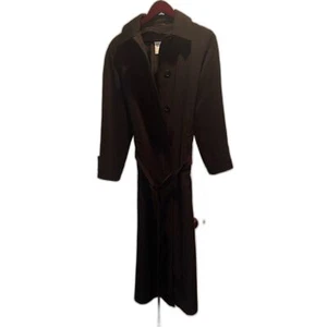 Hilary Radley Long Black Trench Coat - Picture 1 of 7