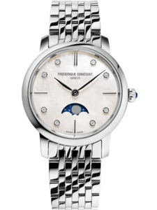 Frederique Constant FC-206MPWD1S6B Slimline Moonphase Damenuhr - Bild 1 von 6