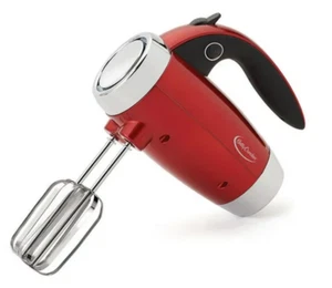 Betty Crocker Metallic Red 7-Speed Power-Up Hand Cake Baking Mixer Storage Stand - Picture 1 of 3
