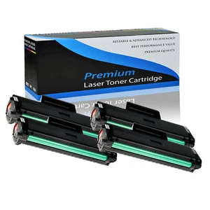 4PK for Samsung MLT-D104L 104L Toner ML-1666 ML-1670 ML-1675 ML-1860 Printer - Picture 1 of 24