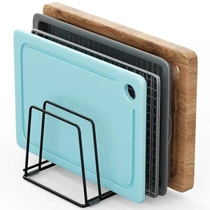 Cutting Board Organizer Kitchen Organizer Rack for Cutting Board Bakeware and... - Picture 1 of 8