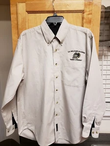 Army West Point US Long Sleeve Button Front Shirt Military Academy Armed Forces - Picture 1 of 8