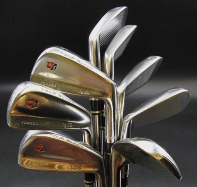 Set of 8 x Wilson Staff Tour Blade Forged FG59 Irons 3-PW Stiff Steel Shafts - Image 1 of 4