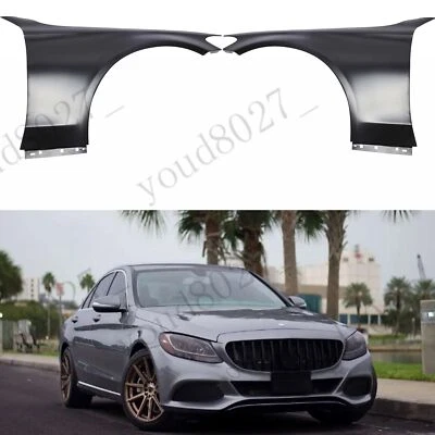 Fender Set  Front RH&LF Primed Steel For 2015-2022 Mercedes Benz C300 C43 AMG - Image 1 of 4