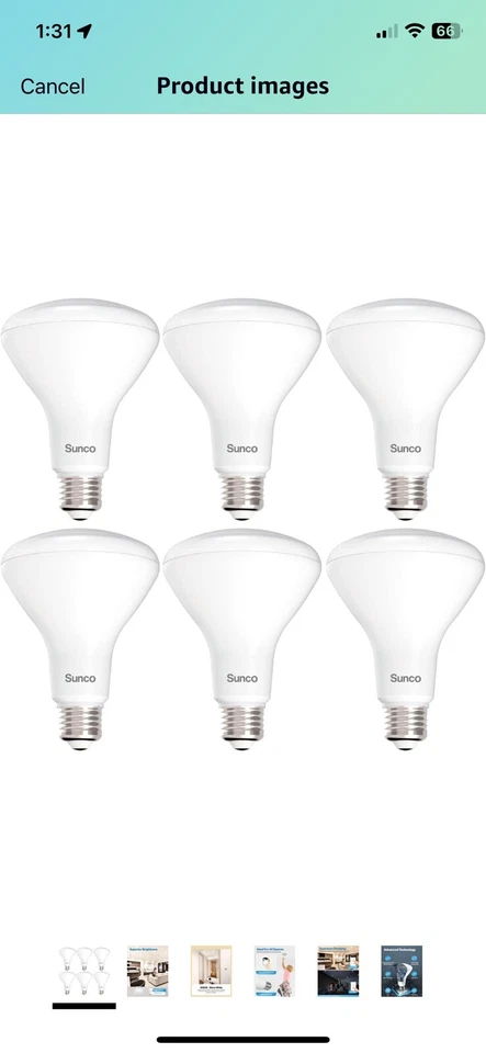 Sunco 32 Pack BR30 Light Bulb LED Indoor Flood Lights 3000K 850 Lumens - Image 1 of 1