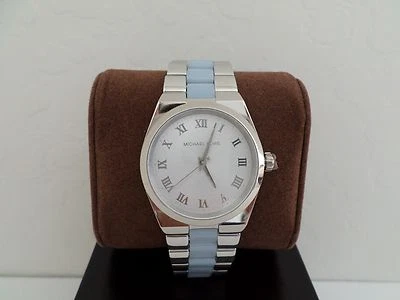NUEVO EN CAJA AUTÉNTICO RELOJ PULSERA MICHAEL KORS MK6150 CHANNING CHAMBRAY ACETATO S/S - $275 Foto 1 de 4