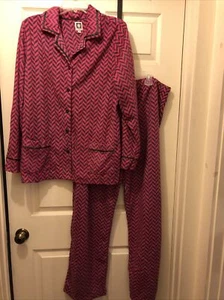 AK Anne Klein para mujer talla XXL rosa/gris púrpura lana 2 piezas pijama salón - Imagen 1 de 10