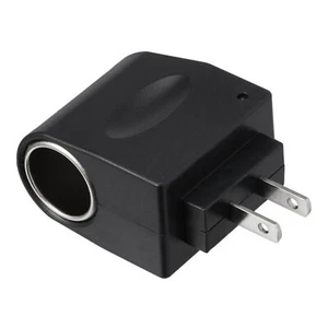AC Wall Outlet To 12V DC Car Cigarette Lighter Converter Socket Adapter US Plug - Picture 1 of 11