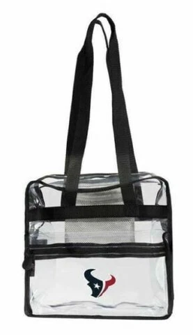 Houston Texans "Clear Zone" Stadium Friendly Tote Bag Cover
