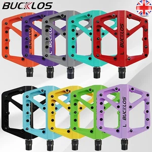UK 9/16" Flat/Platform Pedals Bearing City E-Bike MTB Mountain Bike Pedals Widen - Picture 1 of 22