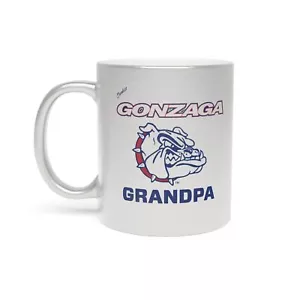 Taza Metálica Gonzaga Bulldogs GRANDPA (Plata) - Imagen 1 de 5