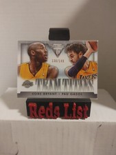 2013-14 Panini Titanium Team Titans Kobe Bryant/Pau Gasol 136/149 Lakers HOF 