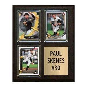 Paul Skenes 2025 2024 3 Card Plaque Topps Bowman Pittsburgh Pirates - Picture 1 of 4