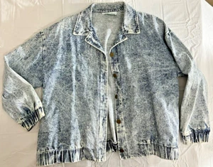 Vintage Women's size Medium Willow Ridge Denim Jacket with shoulder pads! - Picture 1 of 8