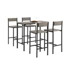 SoBuy Set 1 Table+4 chaises Ensemble table de bar,Table cuisine,OGT14-N,FR
