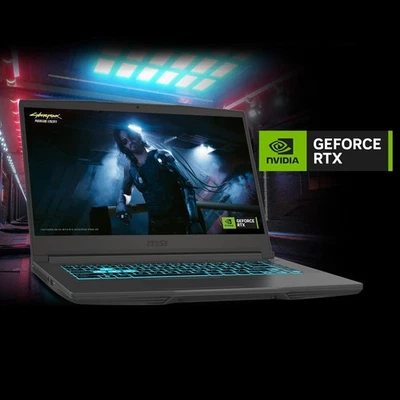 MSI Thin 15 Gaming Laptop 15.6" FHD Intel i5-13420H 16GB RAM 512GB SSD RTX 4050 - Image 1 of 4