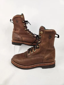 Georgia Stiefel Farm & Ranch Roper Schnürstiefel 8" Arbeitsstiefel Scheunenreiten Damengröße 9,5 - Bild 1 von 13