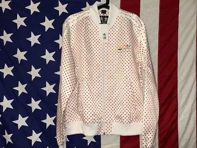 Adidas Originales PHARRELL WILLIAMS LUNARES Lil' CHAQUETA PISTA SUPERESTRELLA ~ LRG NUEVO CON ETIQUETAS Foto 1 de 4