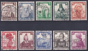Deutsches Reich Mi.Nr. 588 - 597 Volkstrachten gestempelt, 1935 - Picture 1 of 1