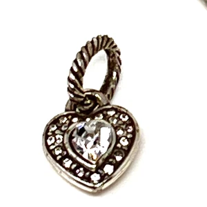 Brighton Kristall Herz Silber Charm - Bild 1 von 4