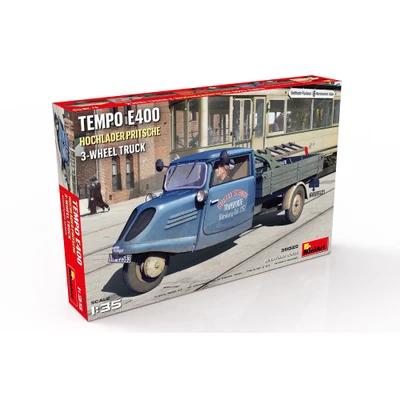 TEMPO E400 HPCHLADER PRITSCHE 3-WHEEL TRUCK KIT 1:35 Miniart Kit Auto Modellino  - Immagine 1 di 2