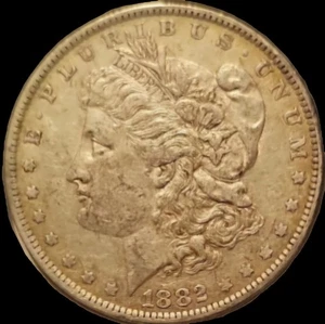 1882 O Morgan Dollar vz sehr schön 90 % Silber 1 $ US-Münze Sammlerstück - Bild 1 von 2