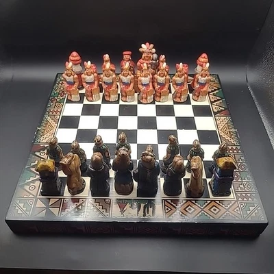 JUEGO AJEDREZ PERUANO - Hecho a mano Madera Foto 1 de 4