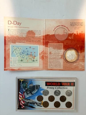 World War Coins Collection - D-Day & World War 2 Penny Collection Set (Lot of 2) - Image 1 of 4