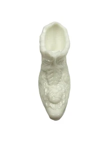 KANAWHA Col Rosa Leche Vidrio Zapatilla Zapato Plantador Raro Vintage Jarrón Artículos de Regalo - Imagen 1 de 8