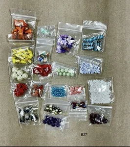 Lote cuentas para hacer joyas cristal cristal perlas piedra y más - Imagen 1 de 8