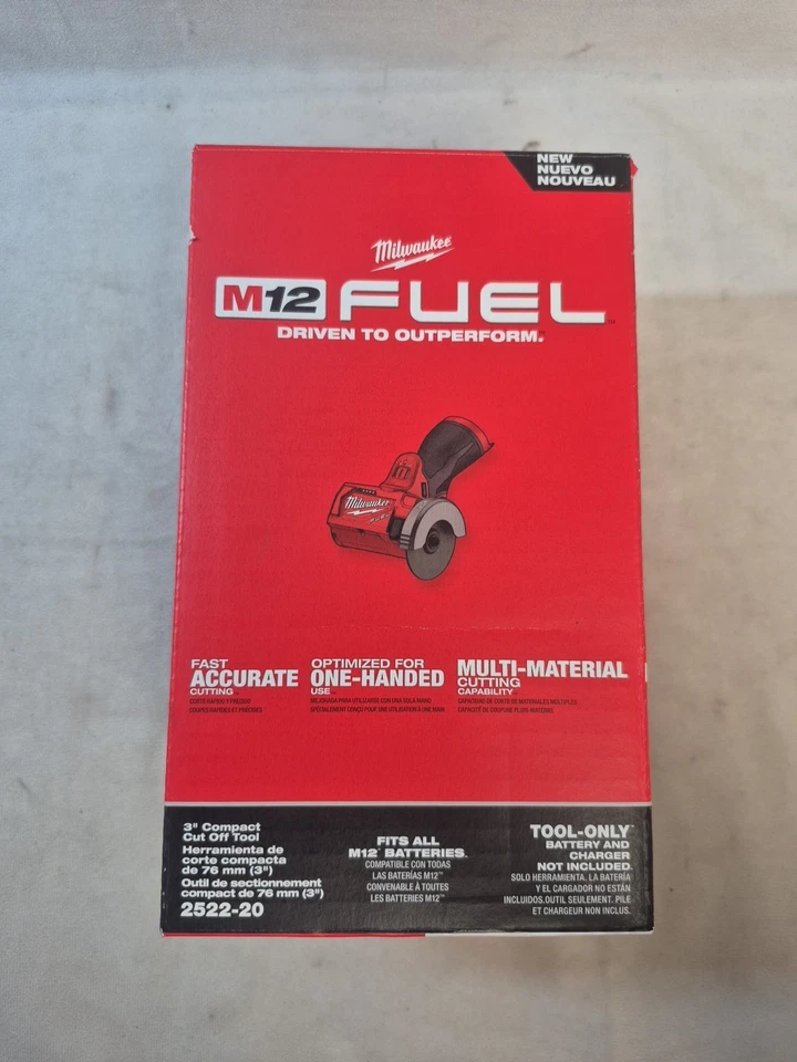 Milwaukee M12 Fuel Brushless 3" Cut Off Tool (2522-20) - Tool Only - Image 1 of 1