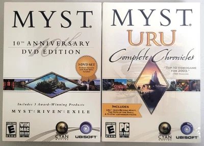 Retro Myst PC Game Combo: 10th Anniversary Edition & URU Complete Chronicles NEW - Image 1 of 3