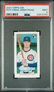 2024 TOPPS 206 PETE CROW-ARMSTRONG ROOKIE CARD PSA 9 - Picture 1 of 2