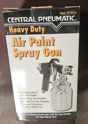 central pneumatic heavy duty air paint spray gun Item: 97855 NIB - Image 1 of 4