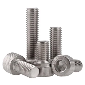 Metric Button Head Socket Cap Screws Bolts A2 Stainless Steel M6 x 0.75mm Qty50* - Picture 1 of 23