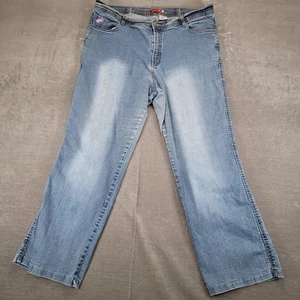 Pantalones de mezclilla Apple Bottoms vintage para mujer talla 22 lavado claro corte boot licra - Imagen 1 de 8