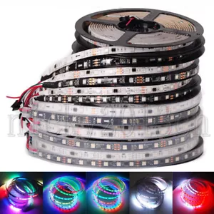 12V Real WS2811 Addressable 5050 RGB LED Pixel Flexible Strip Light Dream Color - Picture 1 of 15