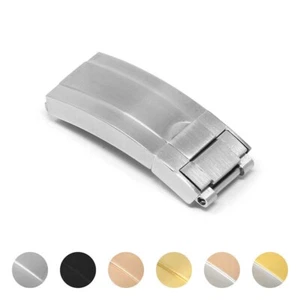 StrapsCo Edelstahl Faltschließe Uhrenband Schnalle 16 mm 18 mm - Bild 1 von 14