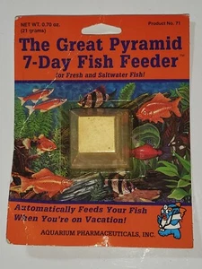 API Fish Vacation Feeder Salt Freshwater 7 Days The Great Pyramid  - Picture 1 of 2