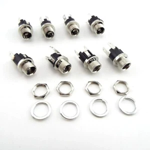 5.5 x 2.1mm DC Power Jack Panel Mount Terminal 3 Pin DC Female Socket Connector - Picture 1 of 6